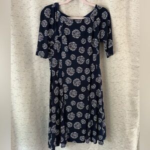 Rabbit Rabbit Rabbit dress in navy blue